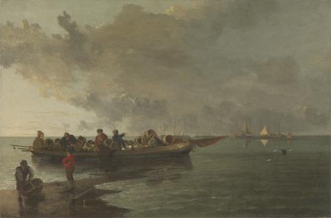 John Crome A Barge with a Wounded Soldier