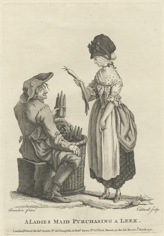 James Caldwall A Ladies Maid Purchasing a Leek