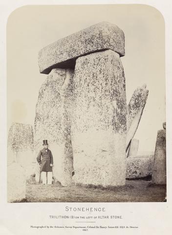 Major-General James John Waterhouse Stonehenge, Trilithon (On the left of altar stone)