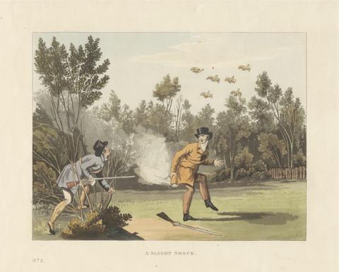 Robert Havell Shooting: Set of six with title-page and printed wrapper: Sporting Miseries, or Six Red Letter Days in the country