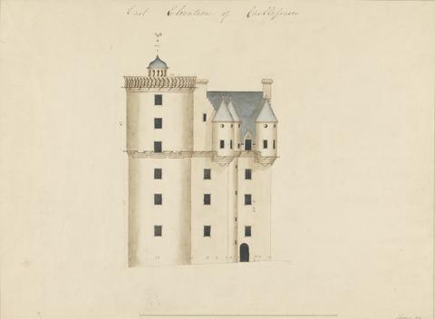 William Wilkins Castle Fraser, Aberdeenshire, Scotland: East Elevation