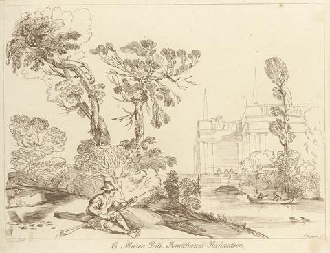 George Knapton Untitled: Landscape with seated man