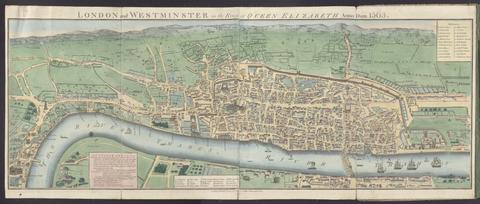 Agas, Ralph, 1545-1621, cartographer. London and Westminster in the reign of Queen Elizabeth anno dom. 1563