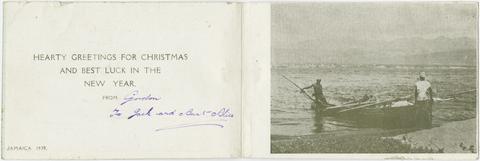 [Christmas card from KSLI (King's Shropshire Light Infantry)].