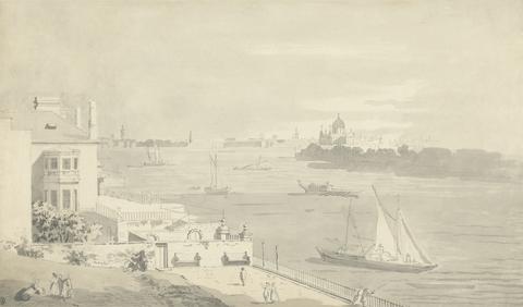 unknown artist View of London from Richmond House, Whitehall