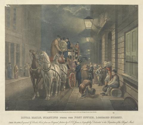 Charles Hunt Royal Mails, Starting from the Post Office, Lombard Street