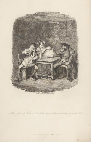 George Cruikshank The Jew & Morris Bolter Begin to Understand Each Other
