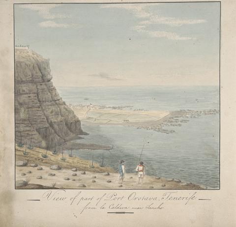 Alfred Diston View from part of Port Orotava, Tenerife from La Caldeva, near Sancho