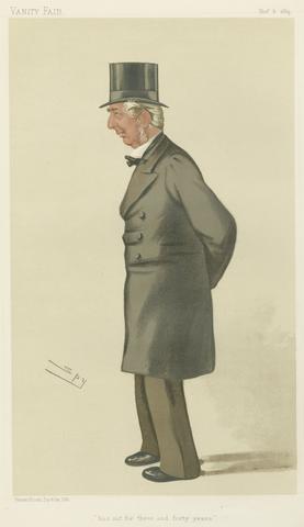 Leslie Matthew 'Spy' Ward Politicians - Vanity Fair. 'Has set for three and forty years.' Mr. Frederick Winn Knight. 8 November 1884