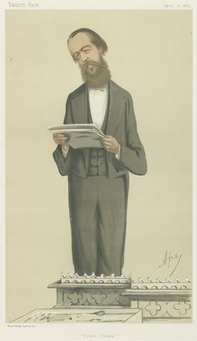 Carlo Pellegrini Politicians - Vanity Fair. 'Order, Order'. Mr. Henry Cecil Raikes. 17 April 1875