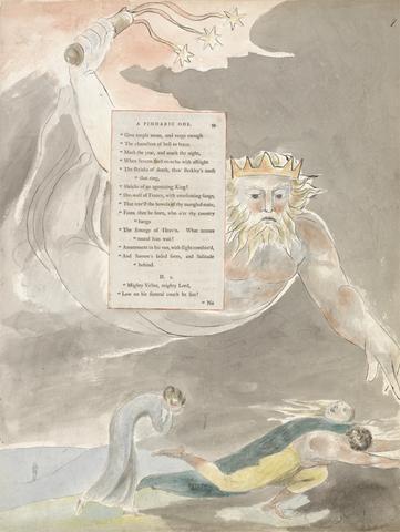William Blake The Poems of Thomas Gray, Design 59, "The Bard."