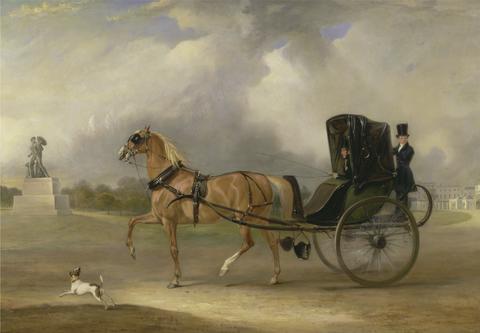 John Ferneley William Massey-Stanley driving his Cabriolet in Hyde Park