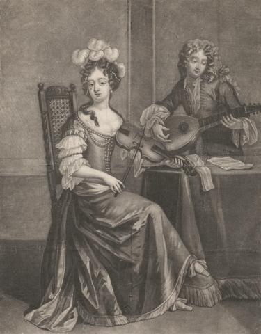 unknown artist Lady Playing a Violin