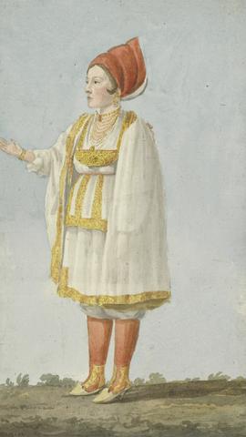 Willey Reveley Views in the Levant: Study of a Woman Wearing Turkish Costume