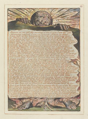 William Blake Jerusalem, Plate 62, "Repose on me...."