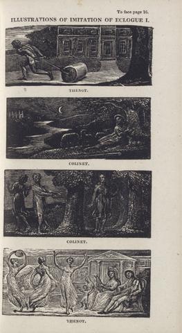 William Blake Illustrations of Imitation of Eclogue I, Page 16