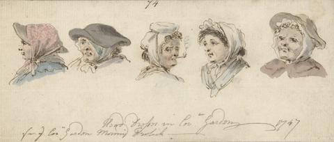 Louis Philippe Boitard Head Dresses in Covent Garden