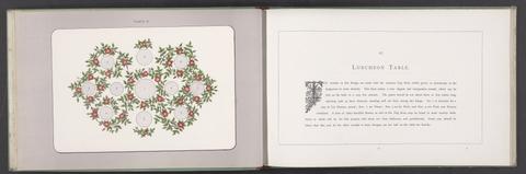 Floral designs for the table : being directions for its ornamentation with leaves, flowers & fruit, with classified lists of suitable plants, berries, and leaves, and twenty-four original coloured designs / by John Perkins, head gardener for twenty-nine years to the late and present Lord Henniker.