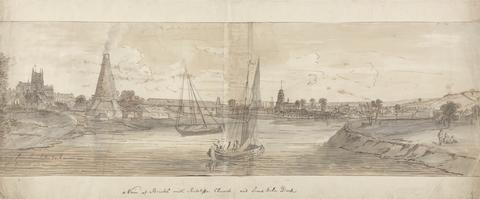 Samuel Scott A View of Bristol with Ratcilffe Church and Lime Kiln Dock