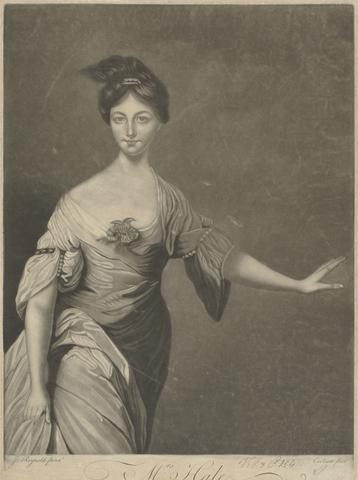 Richard Purcell Mary Hale (née Chaloner), as Euphrosyne in 'L'Allegro'