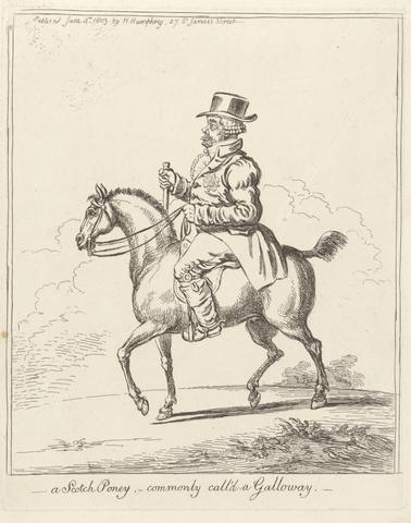 James Gillray A Scotch Poney - commonly call'd a Galloway