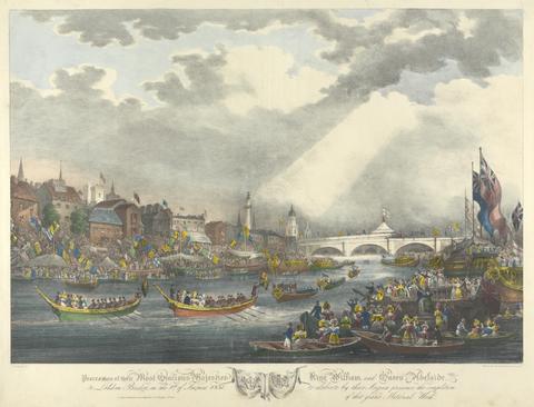 William Day Procession of their Most Gracious Majesties King William and Queen Adelaide to London Bridge