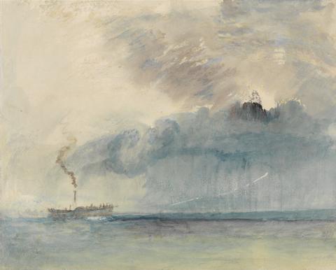 Joseph Mallord William Turner A Paddle-steamer in a Storm