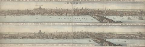 Wenceslaus Hollar (i) A True and Exact Prospect of the Famous Citty of London . . . (ii) Another Prospect of the Sayd Citty taken from the Same Place . . .