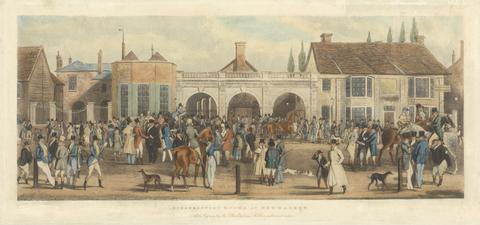 Racing [set of four]: 1. Subscription Rooms at Newmarket