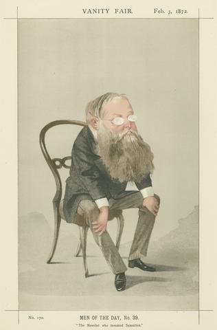 unknown artist Vanity Fair: Literary; 'The Novelist who Invented Sensation', Wilkie Collins, February 3, 1872