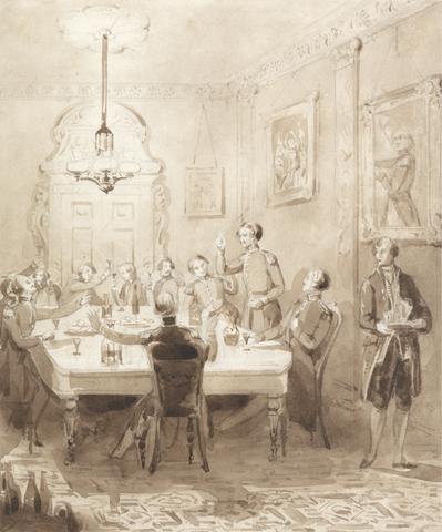 Henry Dawe The Life of a Nobleman: Scene the Seventh - The Mess Room