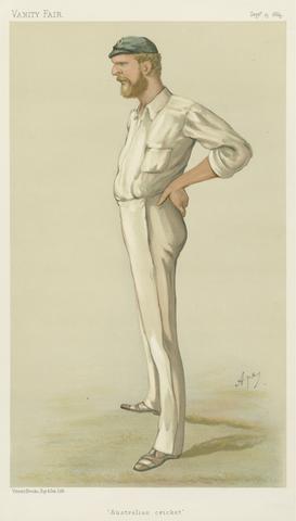 Carlo Pellegrini Vanity Fair - Cricket. 'Australiam cricket.' George John Bonner. 13 September 1884