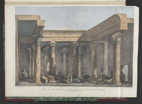 Belzoni, Giovanni Battista, 1778-1823, illustrator. Six new plates illustrative of the researches and operations of G. Belzoni in Egypt and Nubia.