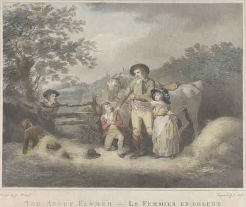 George Morland Set of Four: The Angry Farmer