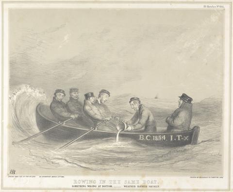 John Doyle ('H.B.') Rowing in the Same Boat: Something Wrong at the Bottom... Weather Rather Squally