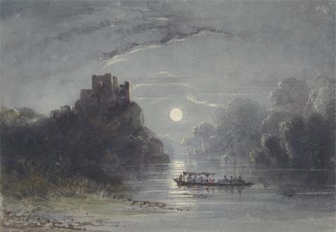 Newton Limbird Smith Fielding Moonlight River Scene