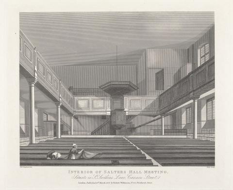 unknown artist Interior of Salters Hall Meeting