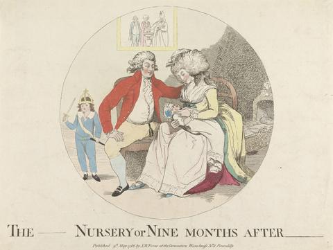 James Gillray The (Prince's) Nursery or Nine Months After