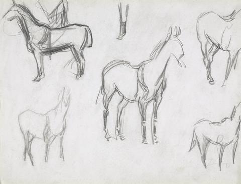 Sir Alfred J. Munnings Various Horse Studies