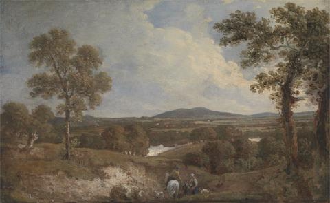 Sir George Howland Beaumont seventh Baronet Landscape with Figures in the Foreground