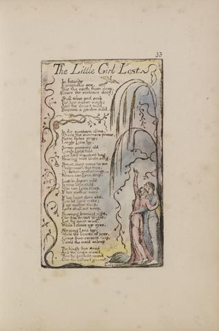 William Blake Songs of Innocence and of Experience, Plate 33, "The Little Girl Lost" (Bentley 34)