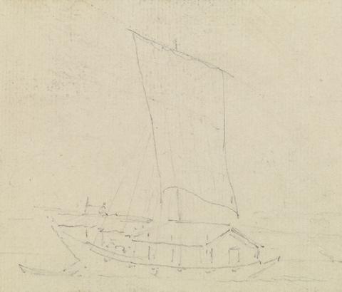 Thomas Daniell Boat Sketch