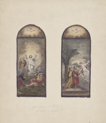 unknown artist Two Designs for Ecclesiastical Niches