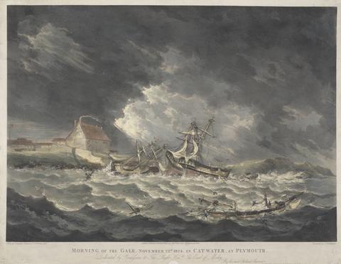 Thomas Sutherland Morning of the Gale, November 23 1824 in Catwater at Plymouth
