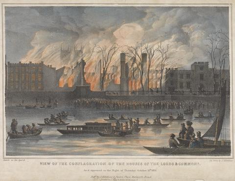 unknown artist View of the Conflagration of the Houses of Lords and Commons