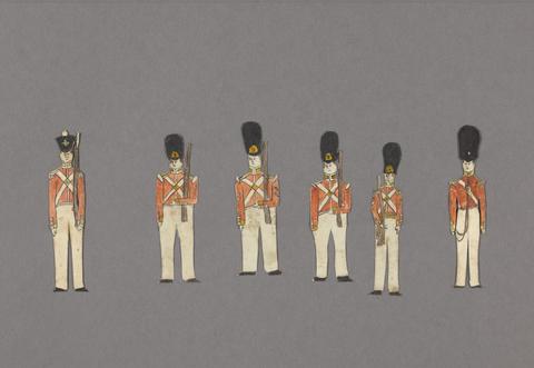 Sayers, Henry, 1819 or 1820-1891. Toy soldier paper dolls.