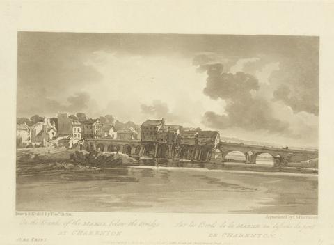 Thomas Girtin On the Banks of the Marne below the Bridge at Charenton