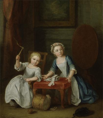 Joseph Francis Nollekens Children at Play, Probably the Artist's Son Jacobus and Daughter Maria Joanna Sophia