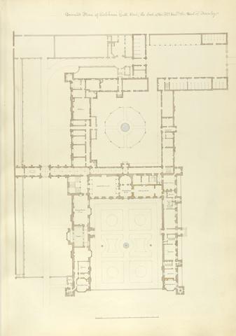 John Buckler FSA Ground Plan of Cobham Hall, Kent; The Seat of the Right Honourable the Earl of Darnley