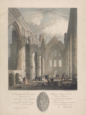 unknown artist This View of the Ruins of St. Stephen's Chapel